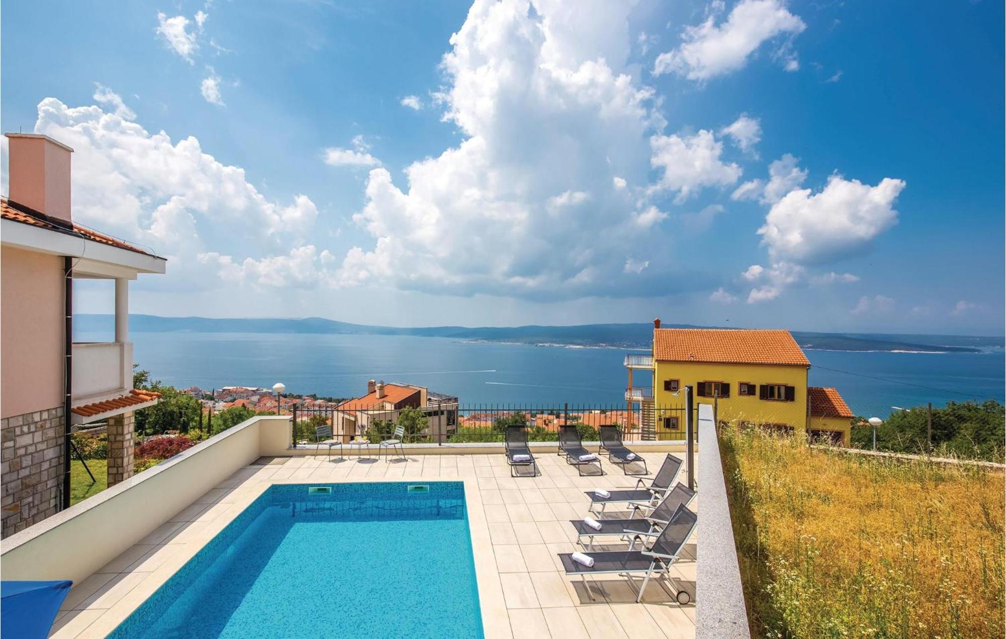 Cozy Apartment In Crikvenica With House Sea View Kültér fotó